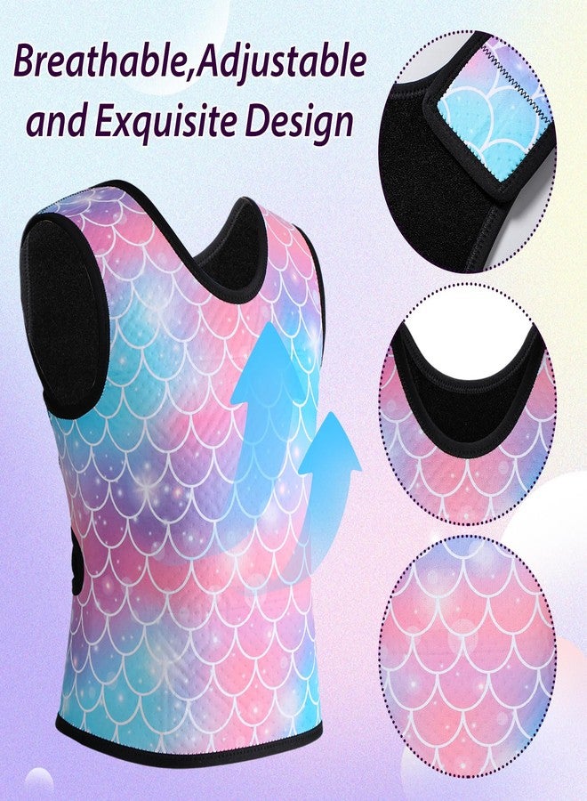 Janmercy Compression Vest for Kids Boys Soft Breathable Compression Vest Girls Cute Comfort for Back to School Children(Mermaid,Small) - Image 5